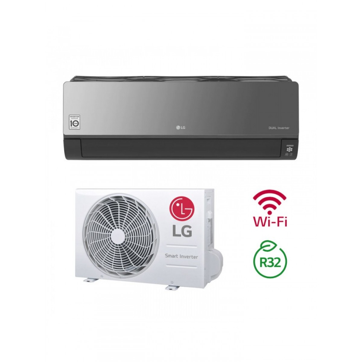 Šilumos siurblys LG Artcool Mirror oras-oras AC24BH.NSK+AC24BH.U24 Šildymo galia 7,5, kW, Šaldymo galia 6,6 kW R32 Šilumos siurblys LG Artcool Mirror oras-oras AC24BH.NSK+AC24BH.U24 Šildymo galia 7,5, kW, Šaldymo galia 6,6 kW R32